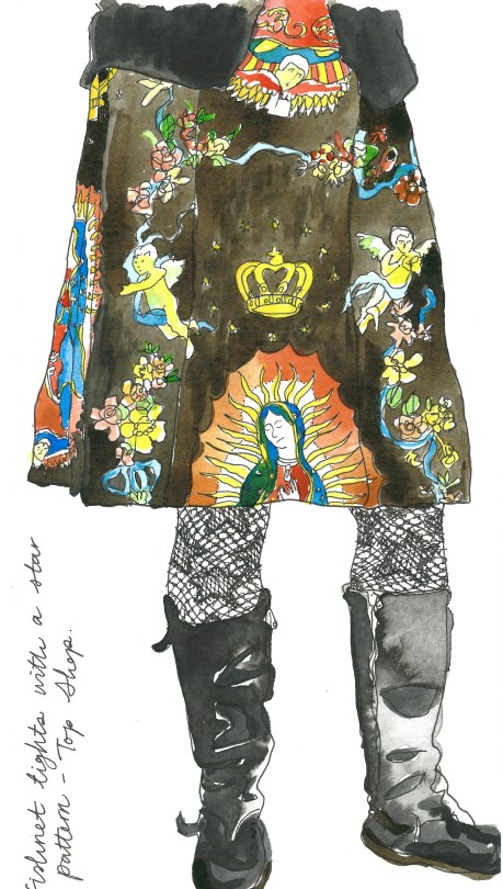 star fishnet tights by Myfanwy Tristram