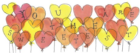 valentines hearts by Myfanwy Tristram