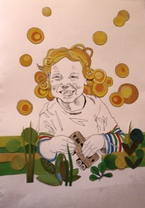 Portrait commission by Myfanwy Tristram