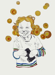 Portrait commission by Myfanwy Tristram