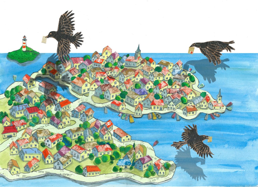 Birds island by Myfanwy Tristram