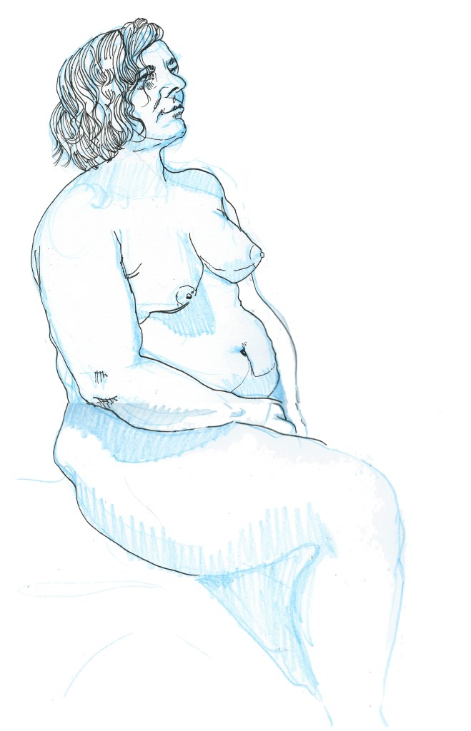 Life drawing by Myfanwy Tristram