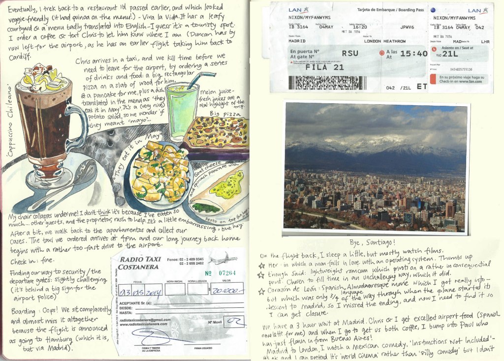 Santiago Sketch Diary by Myfanwy Tristram