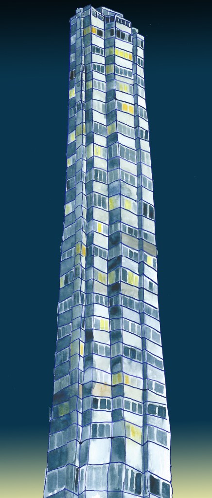 towerblock by Myfanwy Tristram
