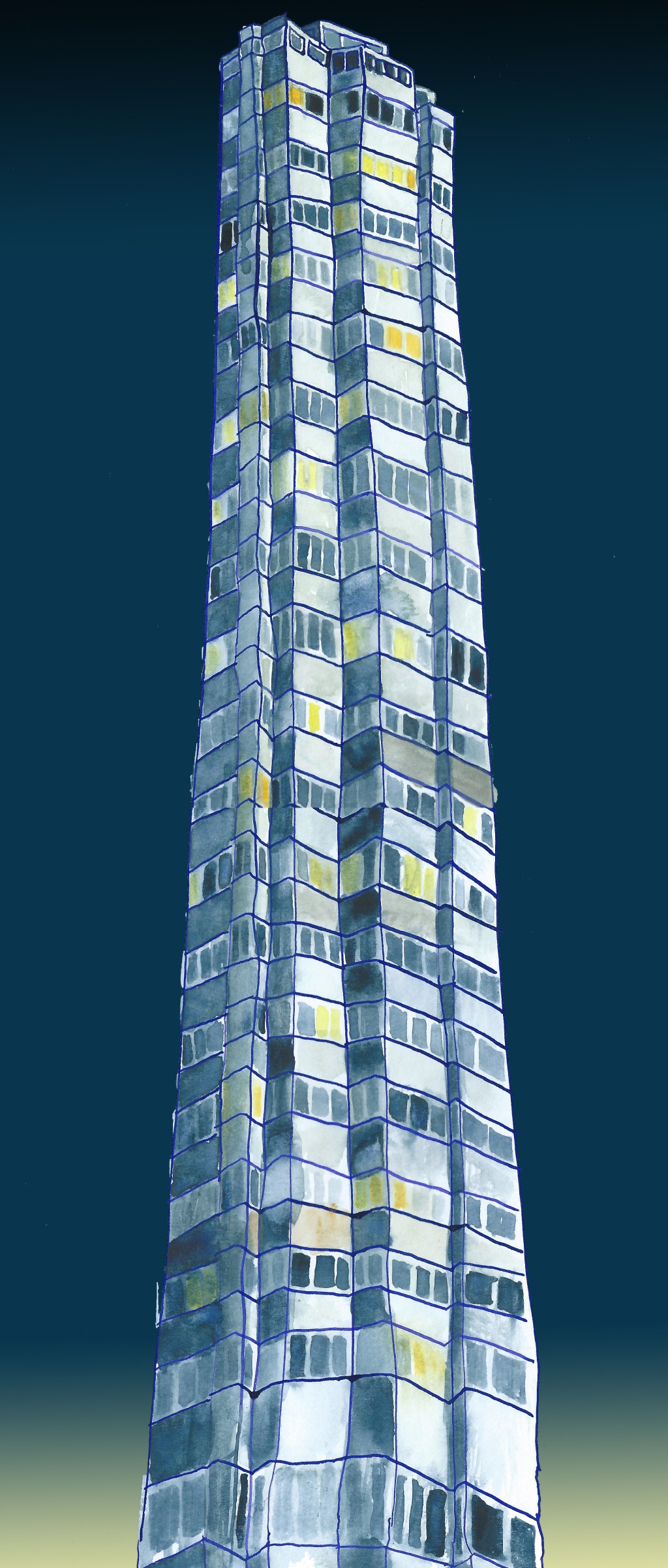 towerblock by Myfanwy Tristram