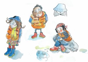 character sketches by Myfanwy Tristram