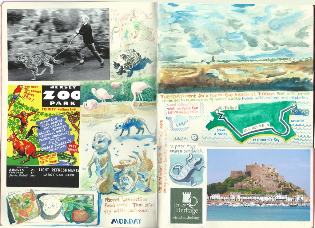 Jersey sketch diary by Myfanwy Tristram