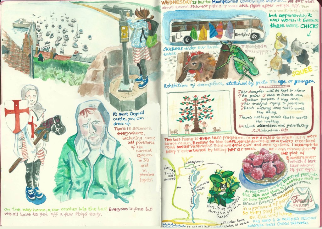 Jersey sketch diary by Myfanwy Tristram