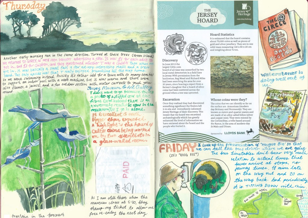 Jersey sketch diary by Myfanwy Tristram
