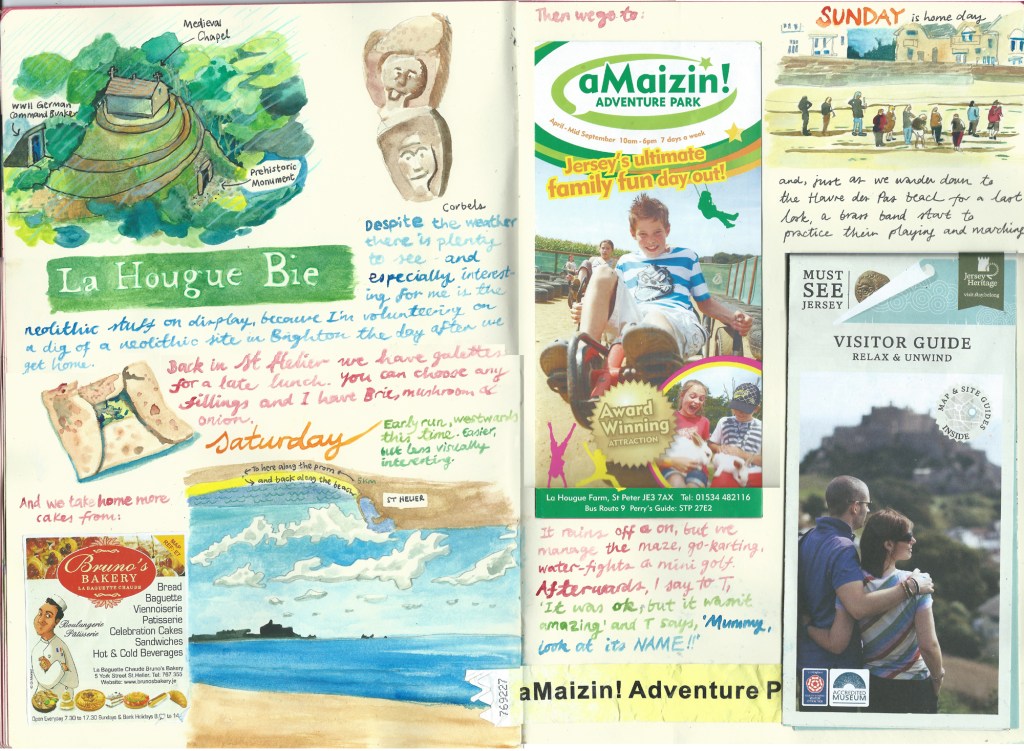 Jersey sketch diary by Myfanwy Tristram