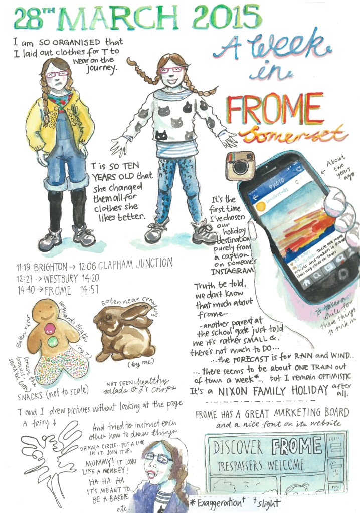 Frome sketch diary by Myfanwy Tristram