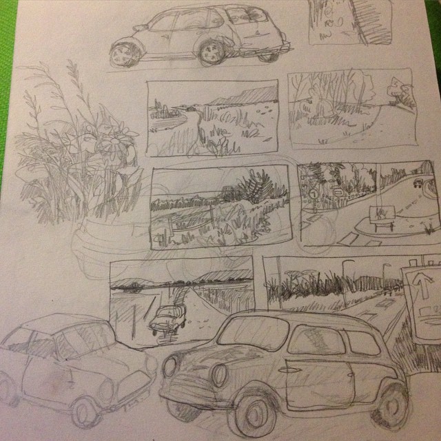 Sketching by Myfanwy Tristram