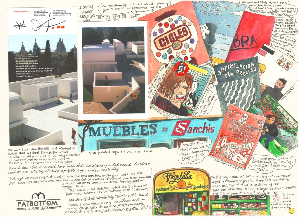 Barcelona sketch diary by Myfanwy Tristram