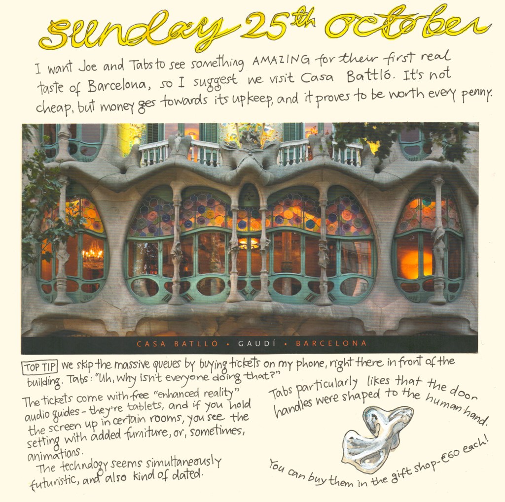 Barcelona sketch diary by Myfanwy Tristram - page 5b