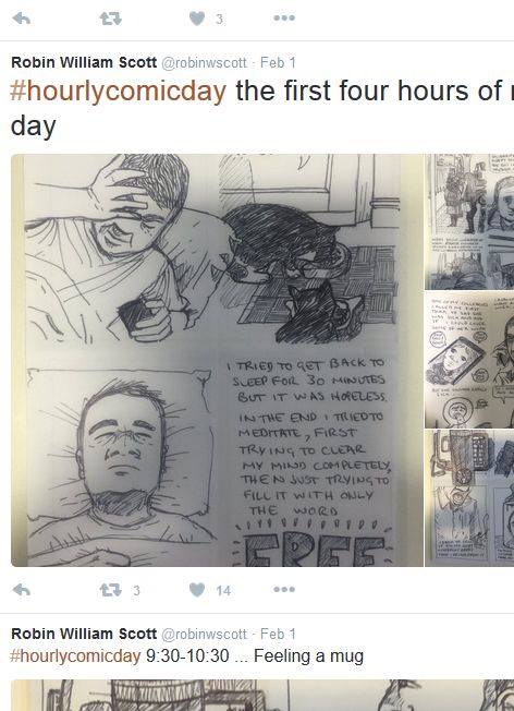 Robin William Scott Hourly Comic Day