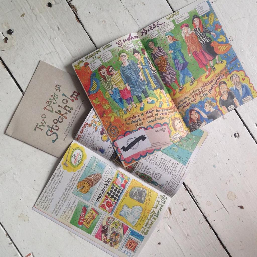 Myfanwy Tristram: printed Stockholm diaires for Gudrun Sjoden