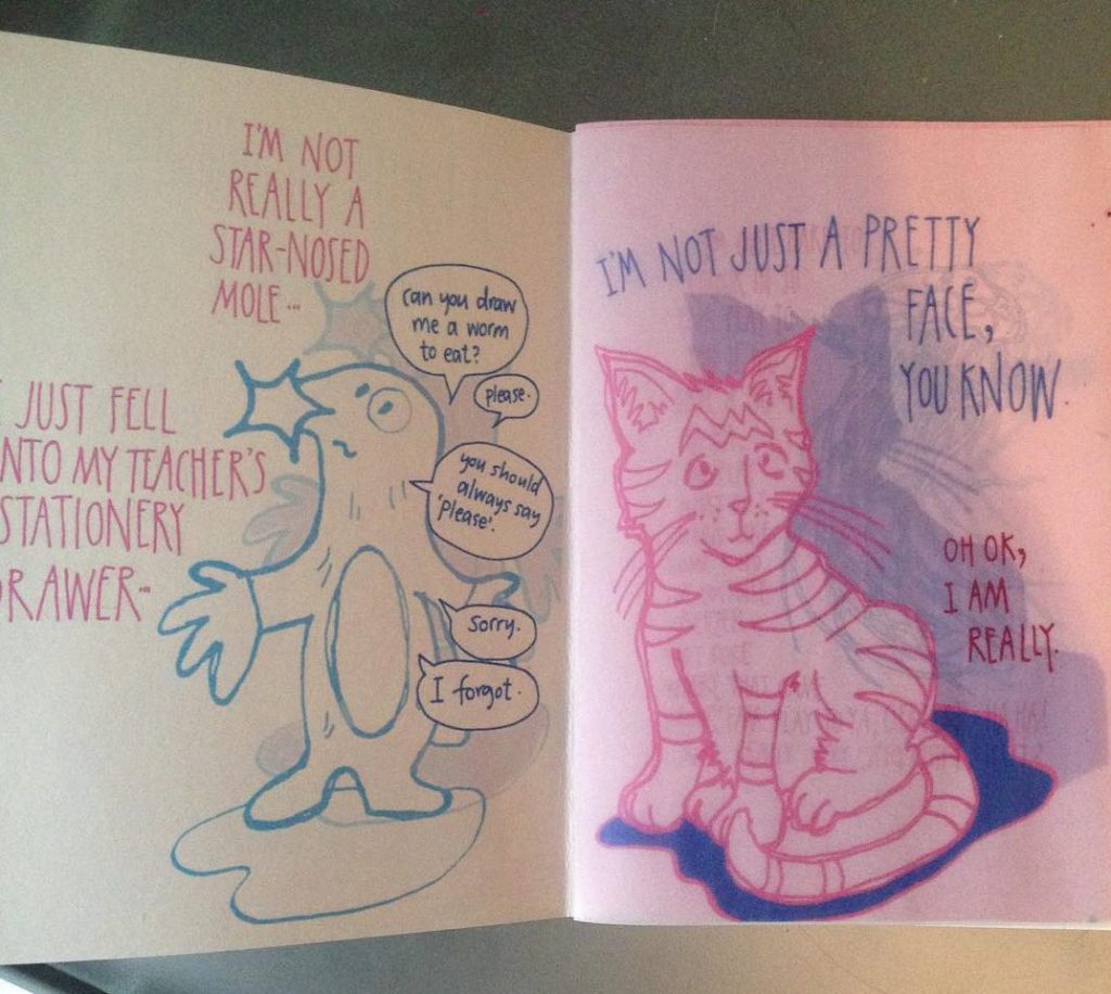 colouring book by Myfanwy Tristram