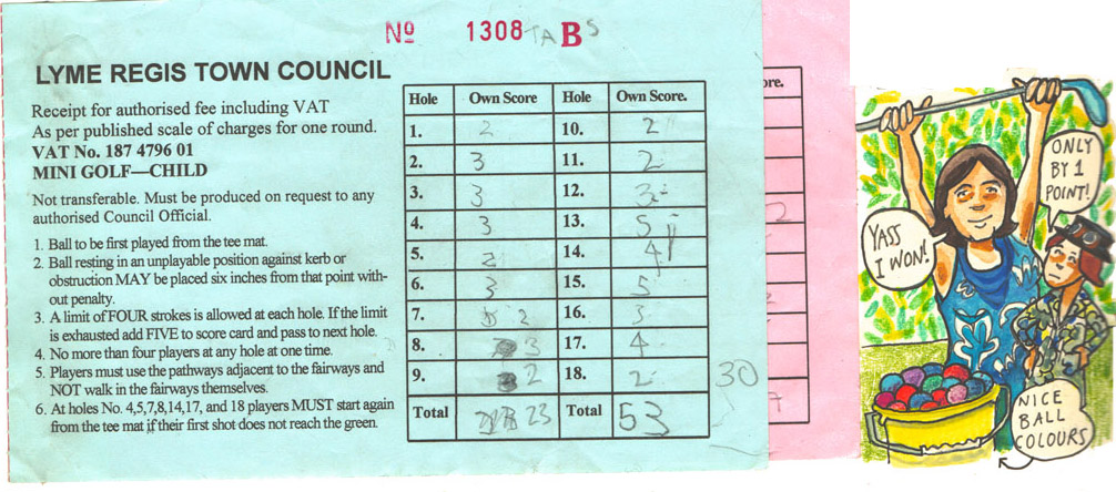 Myfanwy Tristram sketch diary - Totnes and Lyme Regis