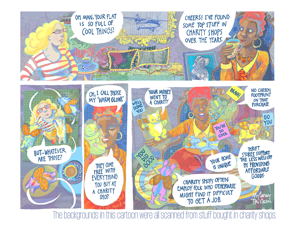 Eschew the New by Myfanwy Tristram, from the Draw The Line comic project at www.drawthelinecomics.com