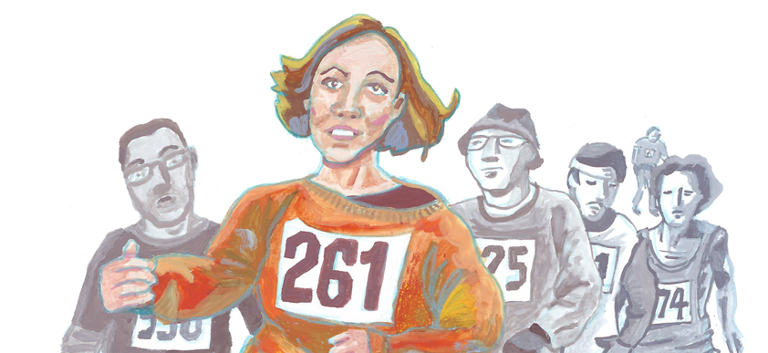 Kathrine Switzer by Myfanwy Tristram banner