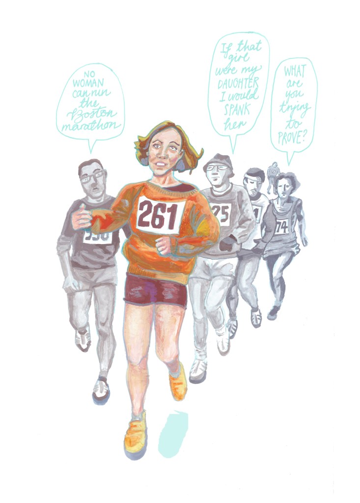 Kathrine Switzer by Myfanwy Tristram