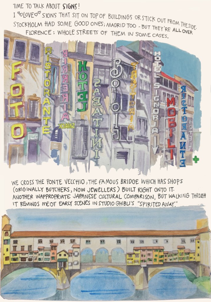 Florence sketch diary by Myfanwy Tristram