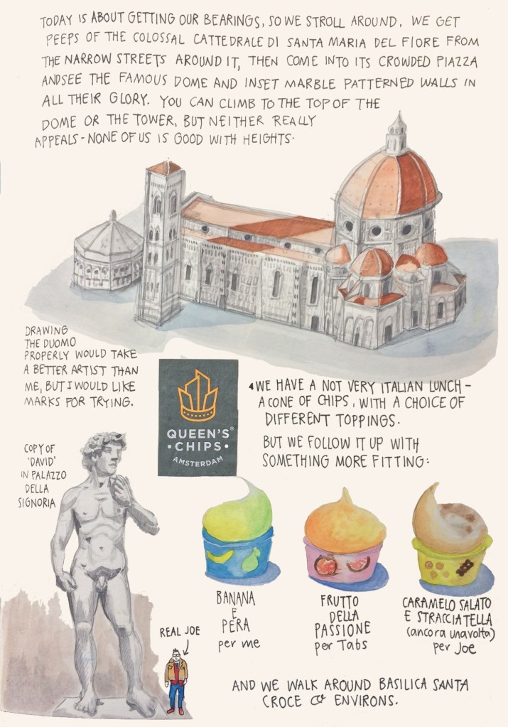 Florence sketch diary by Myfanwy Tristram