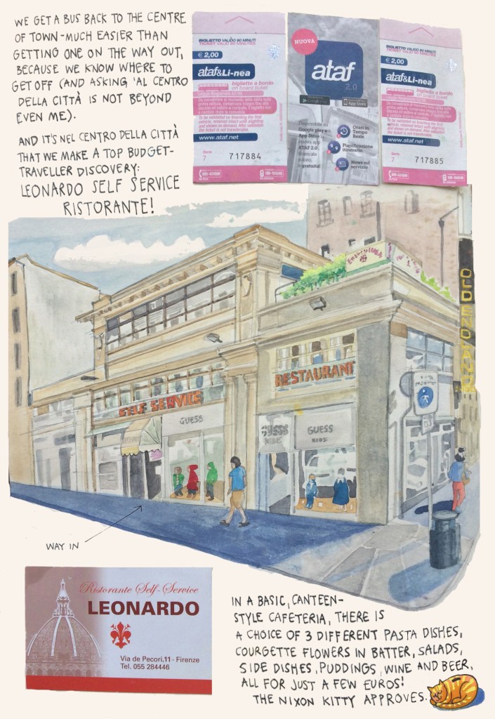 Florence sketch diary by Myfanwy Tristram