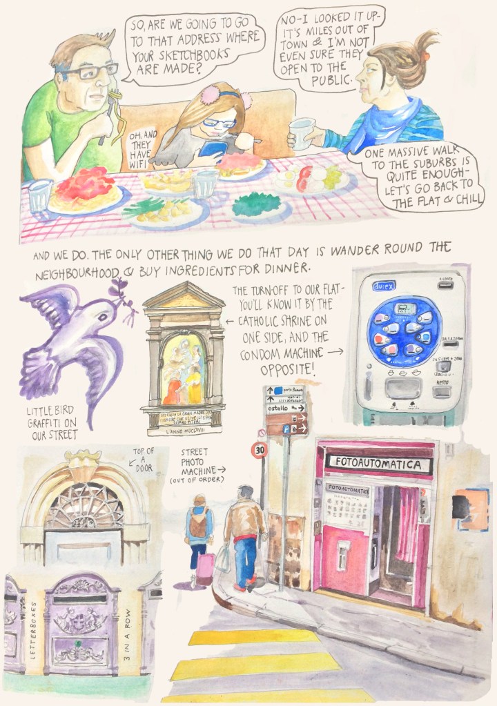 Florence sketch diary by Myfanwy Tristram