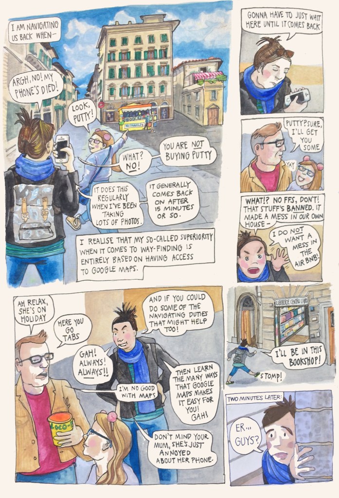 Florence sketch diary by Myfanwy Tristram