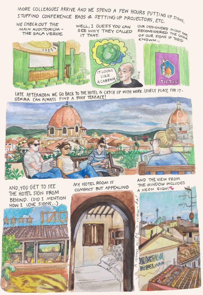 Florence sketch diary by Myfanwy Tristram