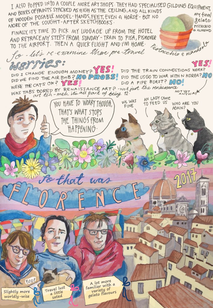 Florence sketch diary by Myfanwy Tristram