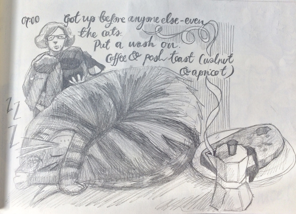 Hourly Comic Day 7am Myfanwy Tristram