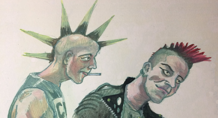 punks by Myfanwy Tristram