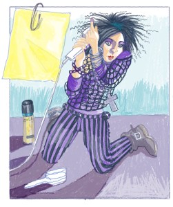 Work in progress by Myfanwy Tristram - Satin and Tat