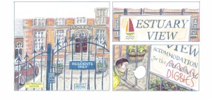 Satin and tat by Myfanwy Tristram, work in progress