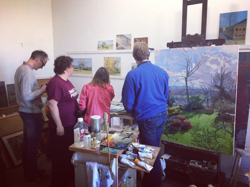 Chris Aggs in his studio