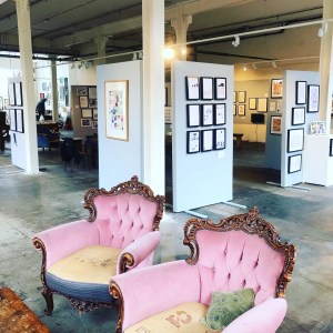 Sunnybank Mills in Leeds, with Panel Show exhibition up